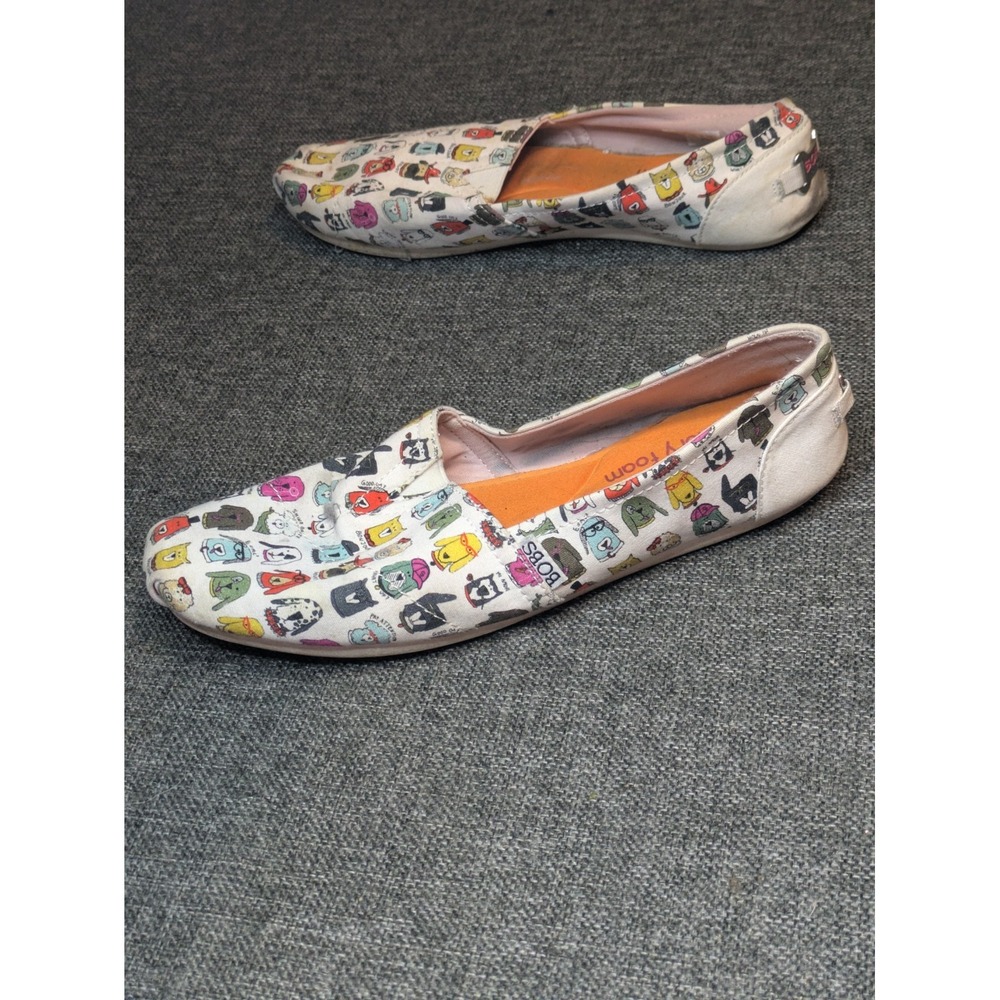 Bobs for Dogs Classic Slip-On Cartoon Animal Print Shoes Memory Foam Size 8